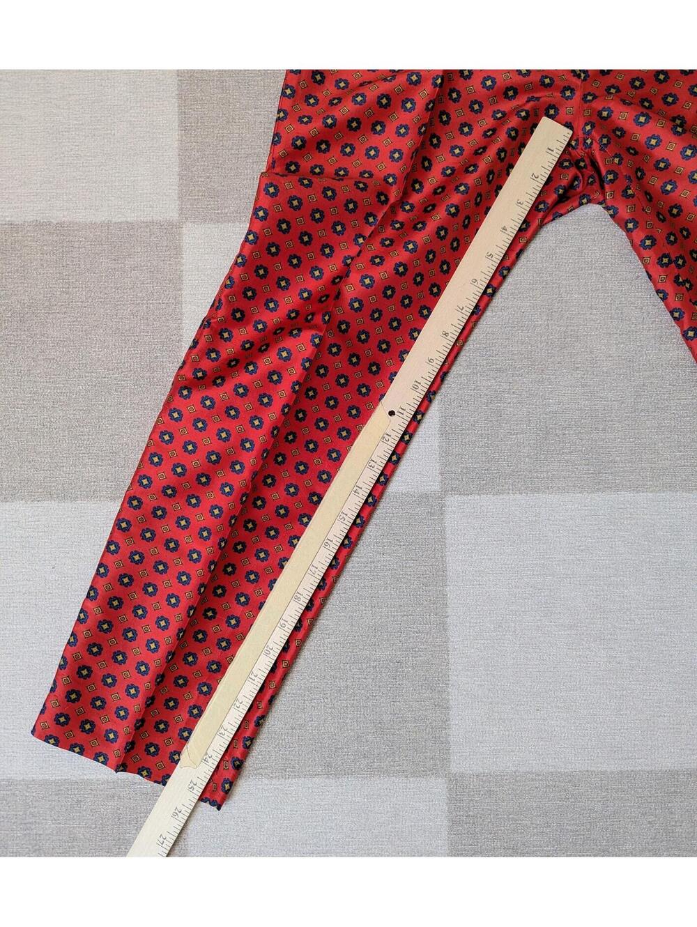 J. Crew Collection 100% silk medallion print ankle pants - Picture 6 of 8